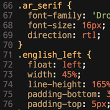 Bilingual code example square